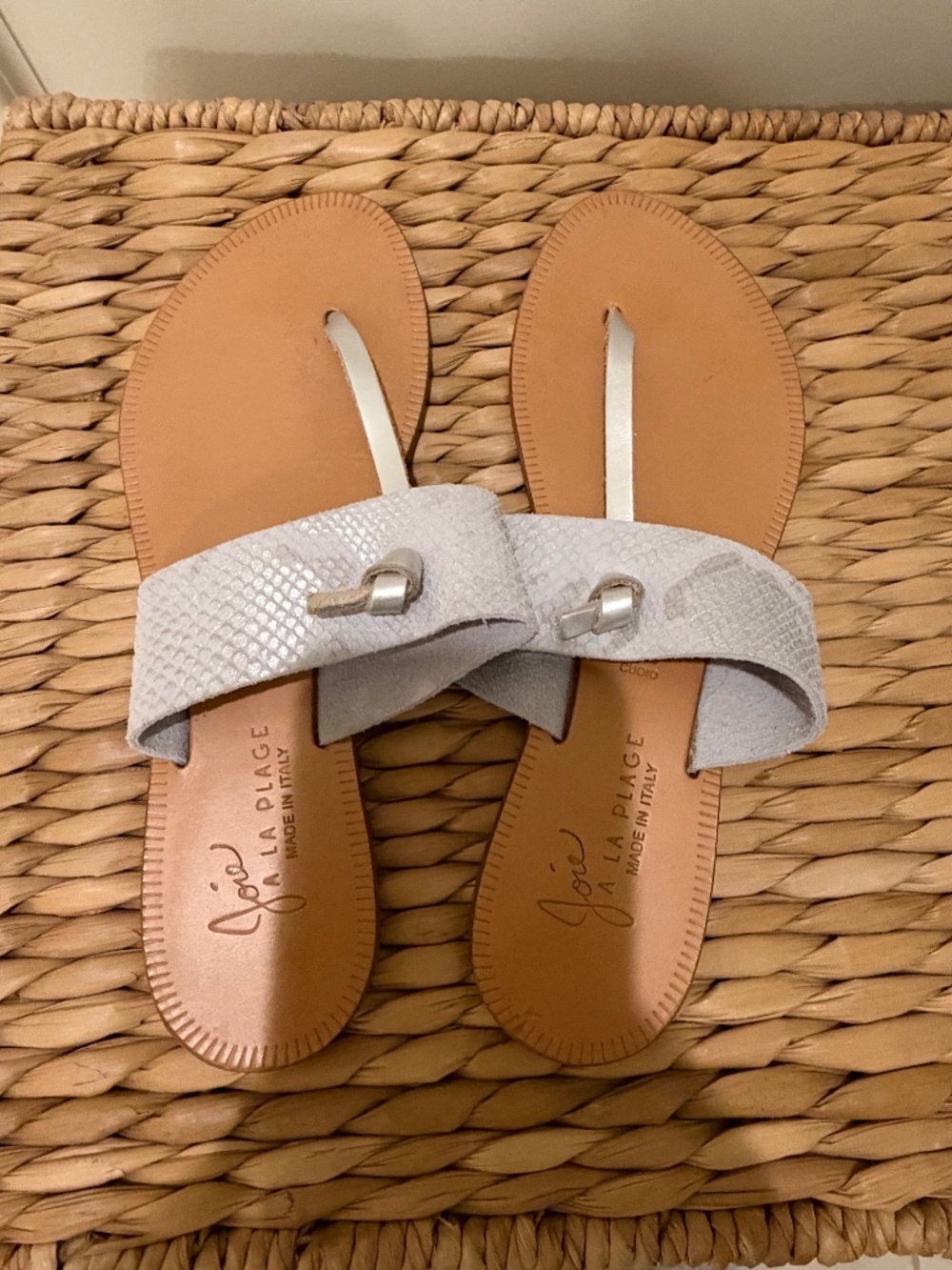 Joie Metallic Sandal Size 38.5